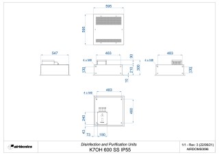 Dimensiones K7 600 SS IP55